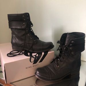 Nine West black boots - Distressed look